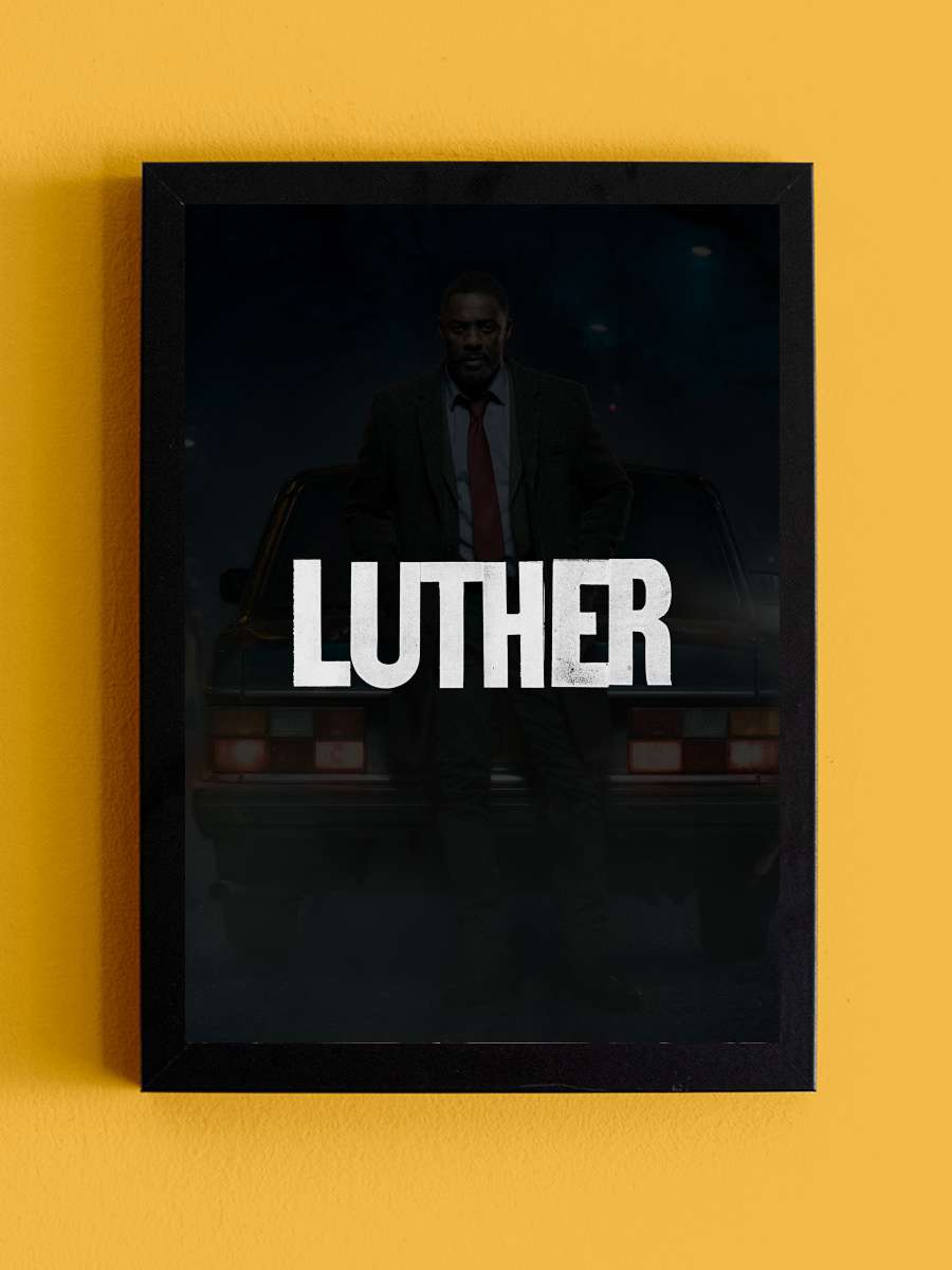 Luther Dizi Tablo Siyah Çerçeveli Dizi Poster Duvar Tablo