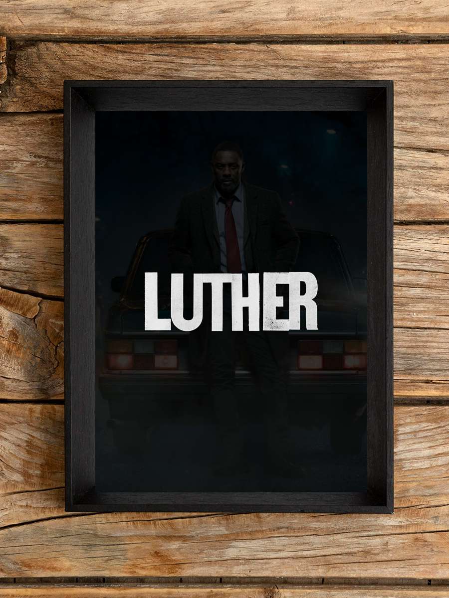 Luther Dizi Tablo Siyah Çerçeveli Dizi Poster Duvar Tablo