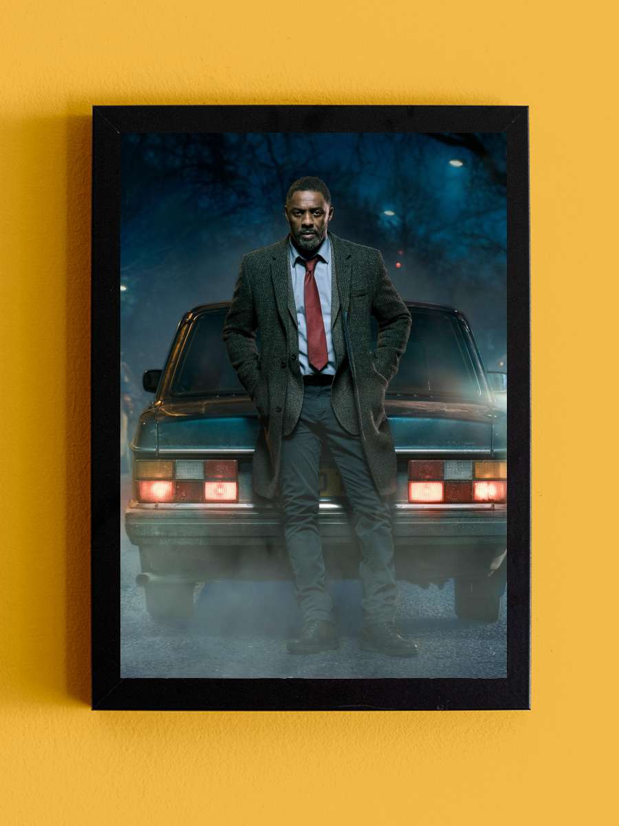 Luther Dizi Tablo Siyah Çerçeveli Dizi Poster Duvar Tablo