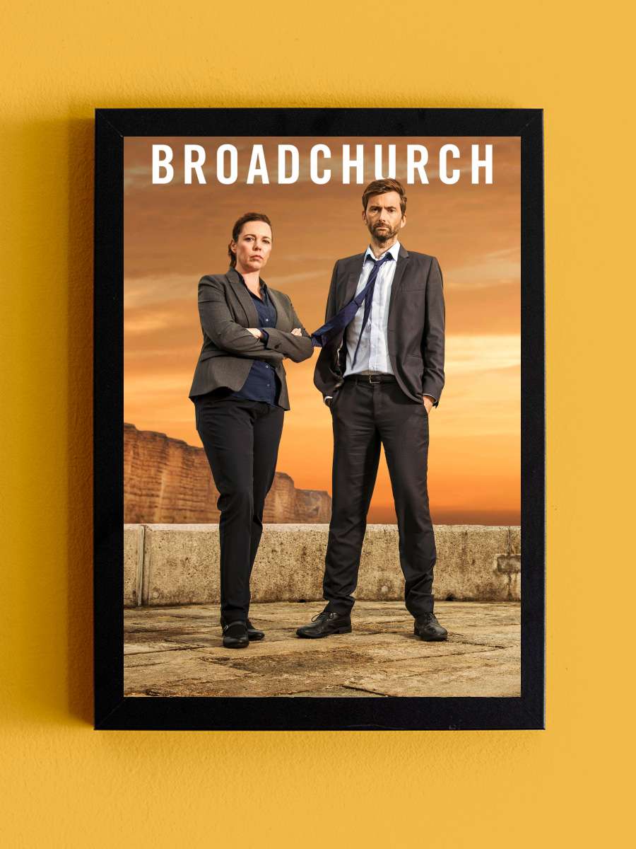 Broadchurch Dizi Tablo Siyah Çerçeveli Dizi Poster Duvar Tablo