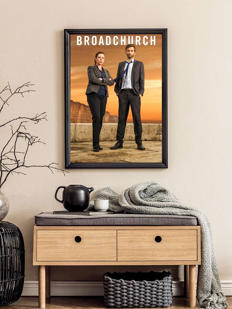 Broadchurch Dizi Tablo Siyah Çerçeveli Dizi Poster Duvar Tablo