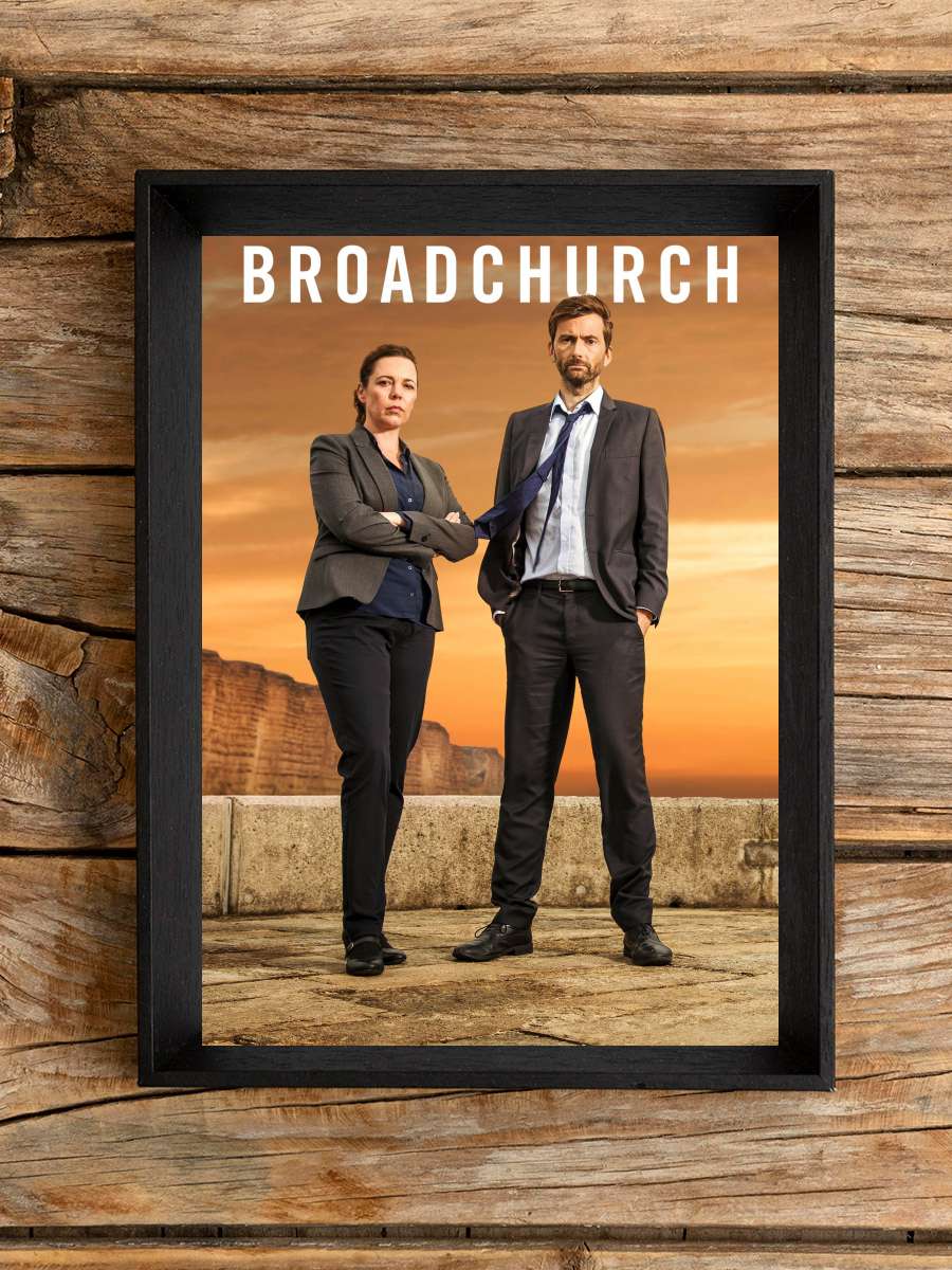 Broadchurch Dizi Tablo Siyah Çerçeveli Dizi Poster Duvar Tablo