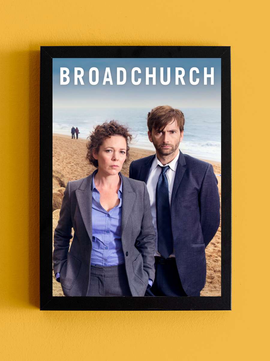 Broadchurch Dizi Tablo Siyah Çerçeveli Dizi Poster Duvar Tablo