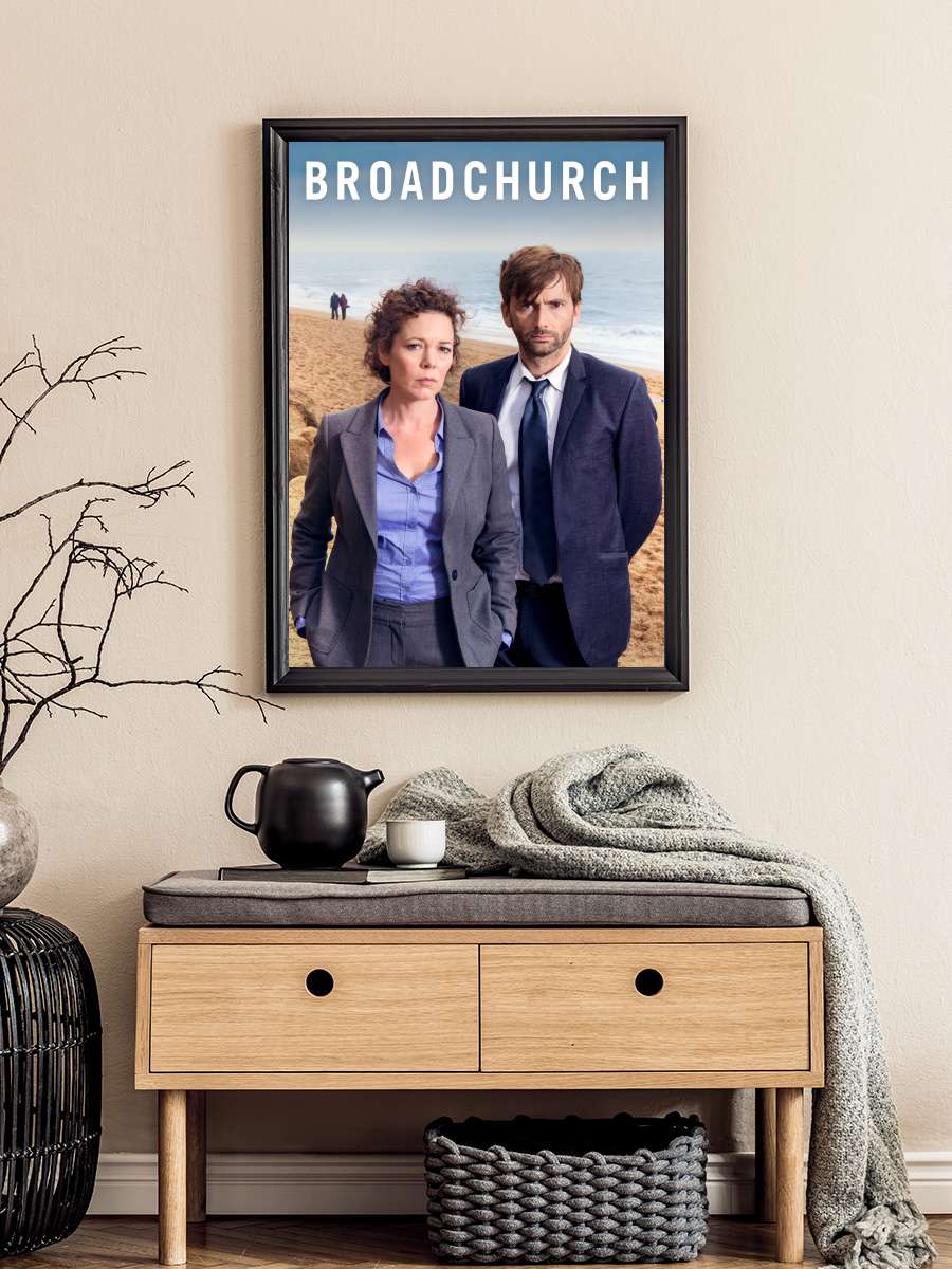 Broadchurch Dizi Tablo Siyah Çerçeveli Dizi Poster Duvar Tablo