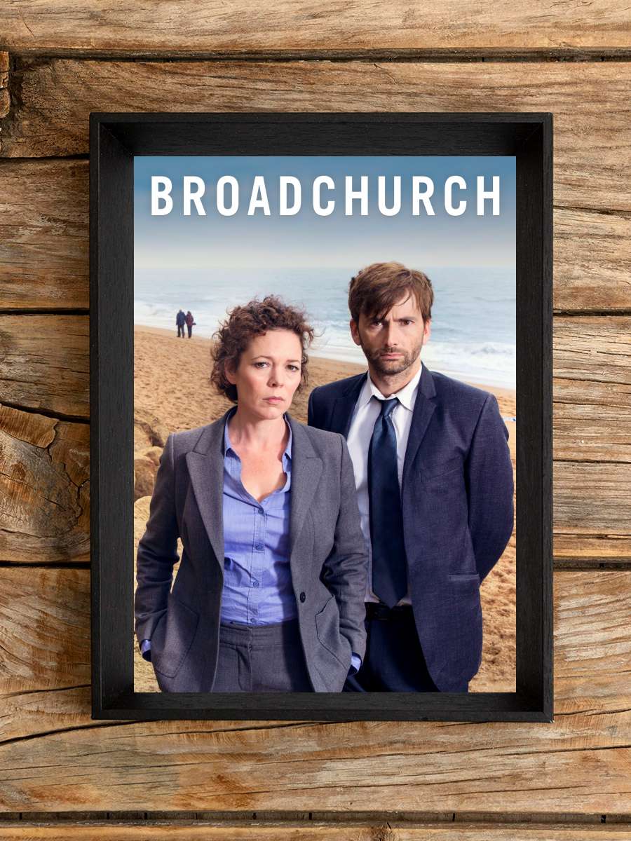 Broadchurch Dizi Tablo Siyah Çerçeveli Dizi Poster Duvar Tablo