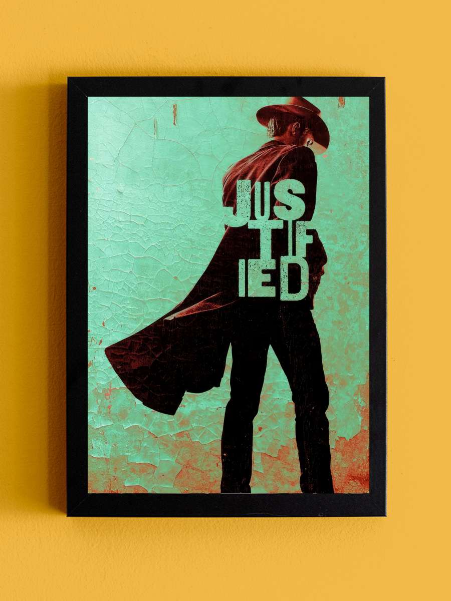 Justified Dizi Tablo Siyah Çerçeveli Dizi Poster Duvar Tablo