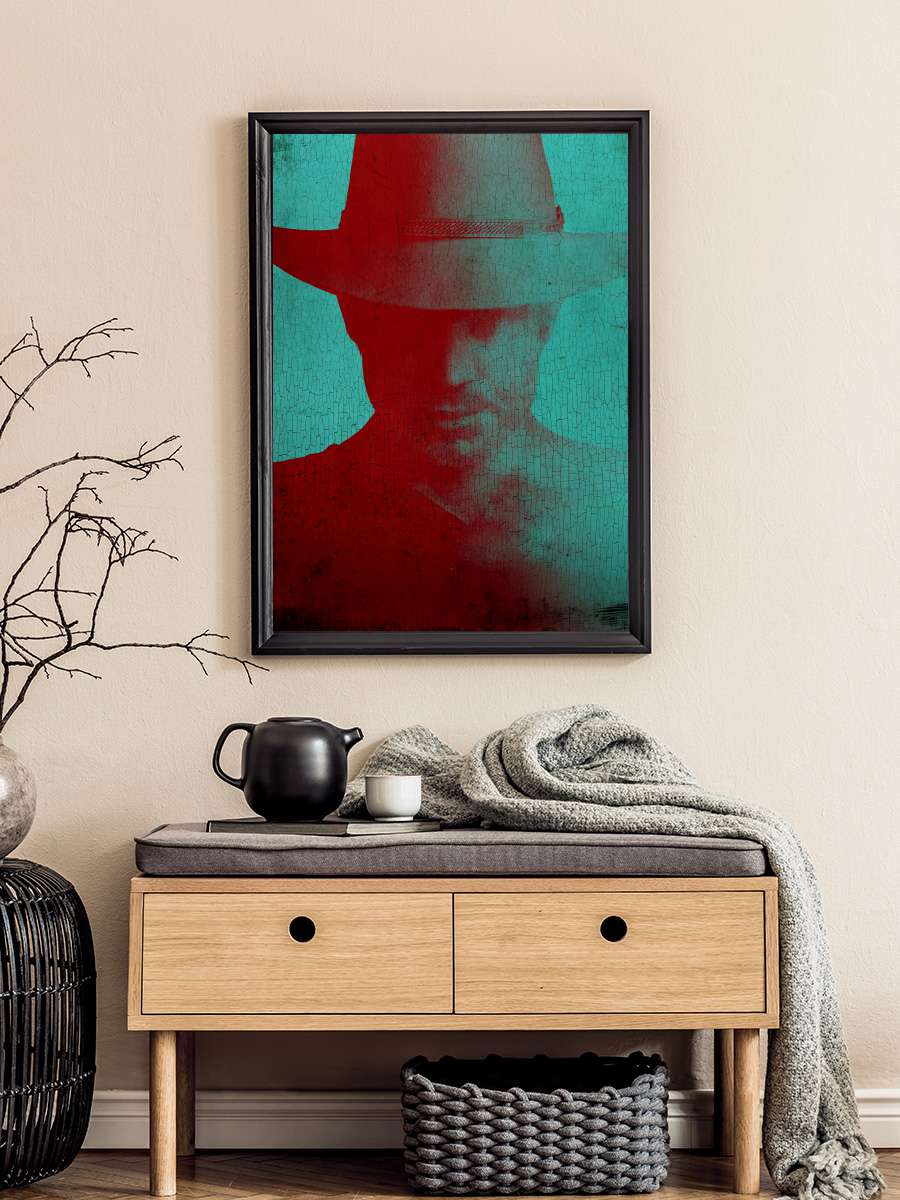 Justified Dizi Tablo Siyah Çerçeveli Dizi Poster Duvar Tablo