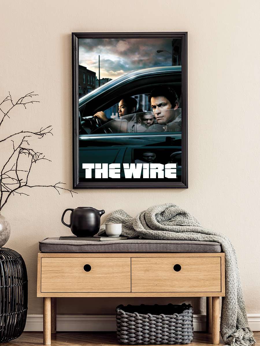 The Wire Dizi Tablo Siyah Çerçeveli Dizi Poster Duvar Tablo