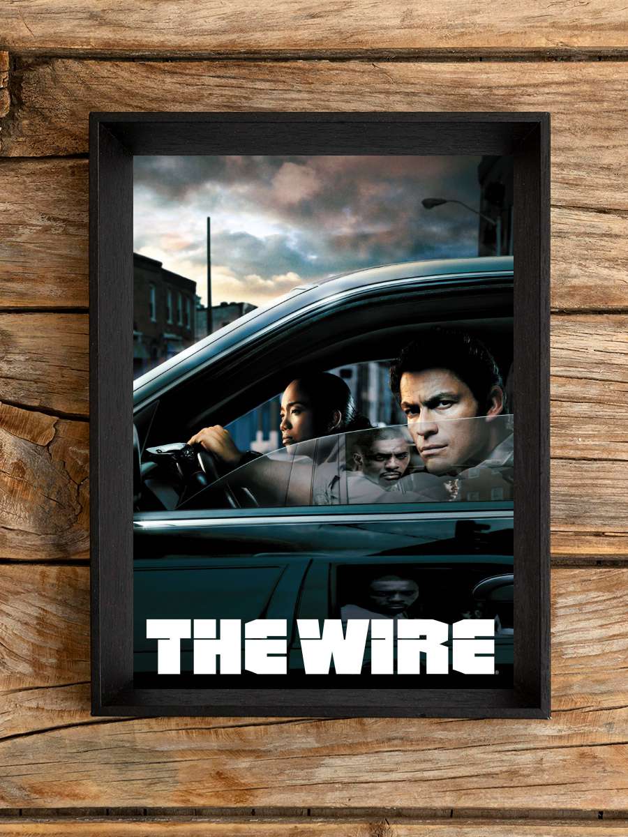 The Wire Dizi Tablo Siyah Çerçeveli Dizi Poster Duvar Tablo