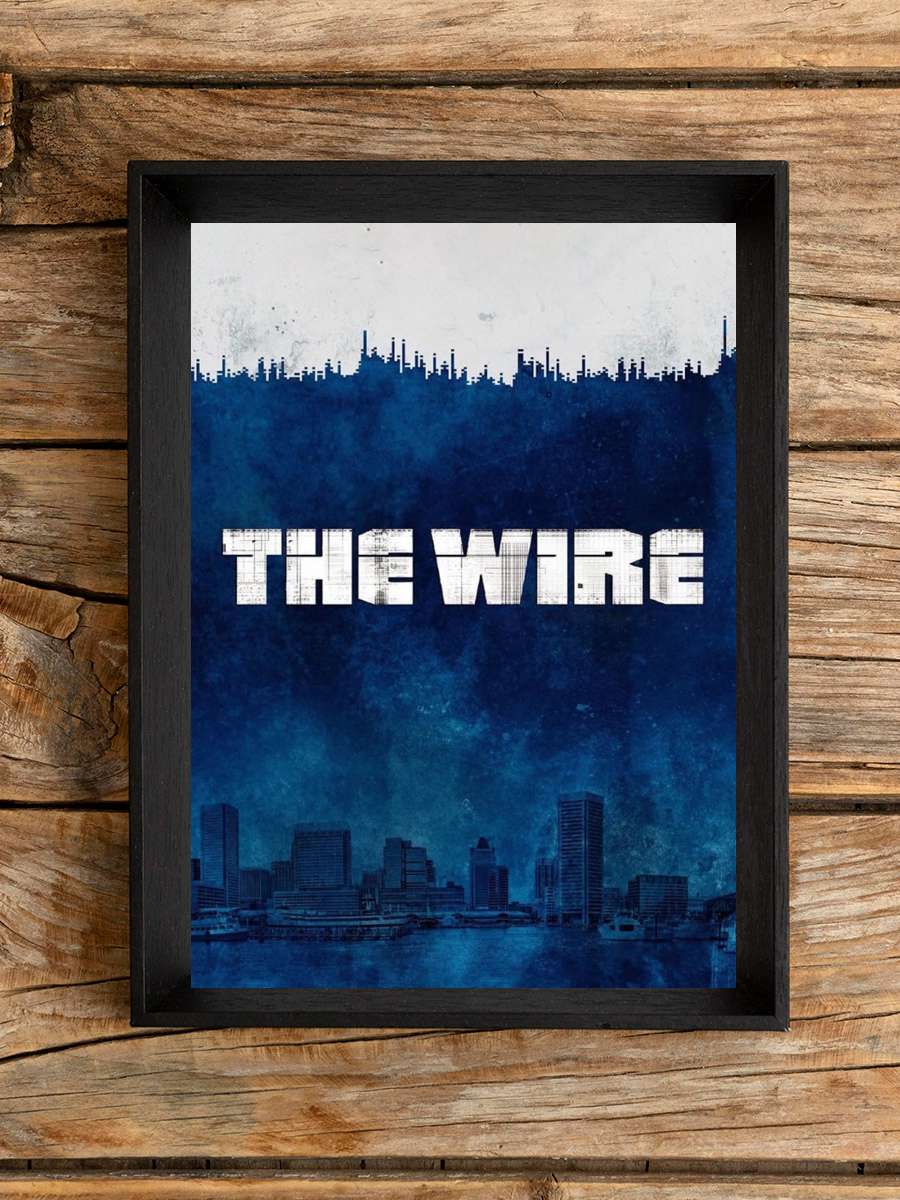 The Wire Dizi Tablo Siyah Çerçeveli Dizi Poster Duvar Tablo