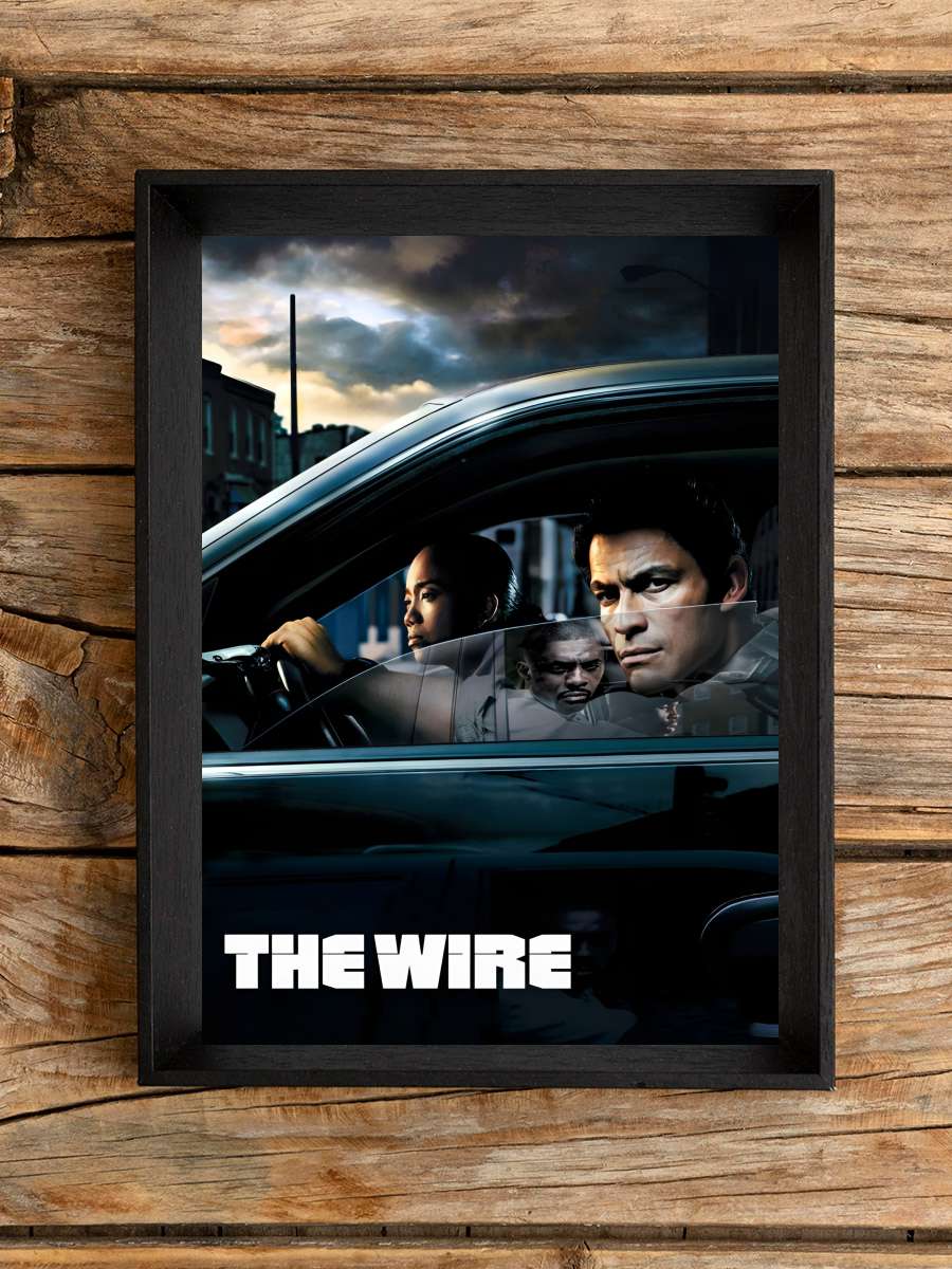 The Wire Dizi Tablo Siyah Çerçeveli Dizi Poster Duvar Tablo