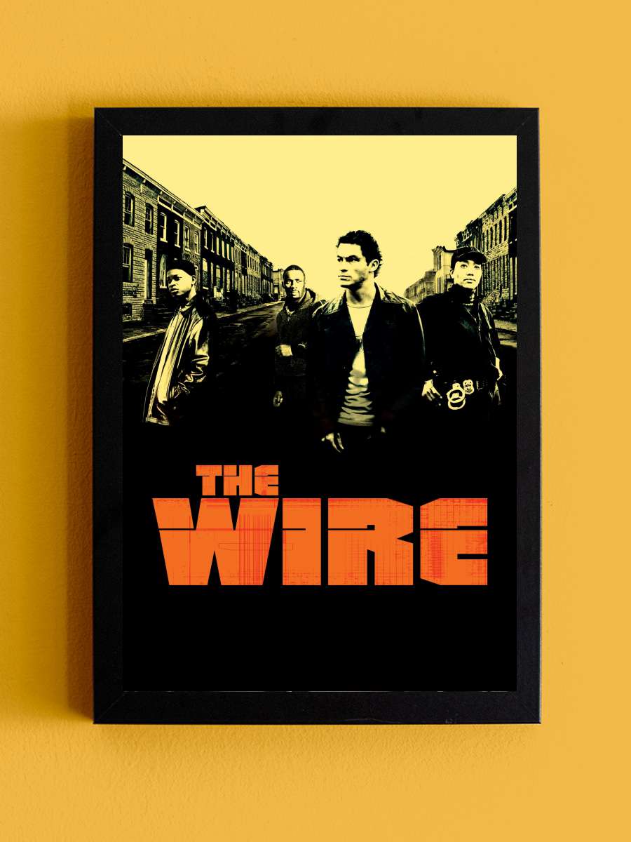 The Wire Dizi Tablo Siyah Çerçeveli Dizi Poster Duvar Tablo