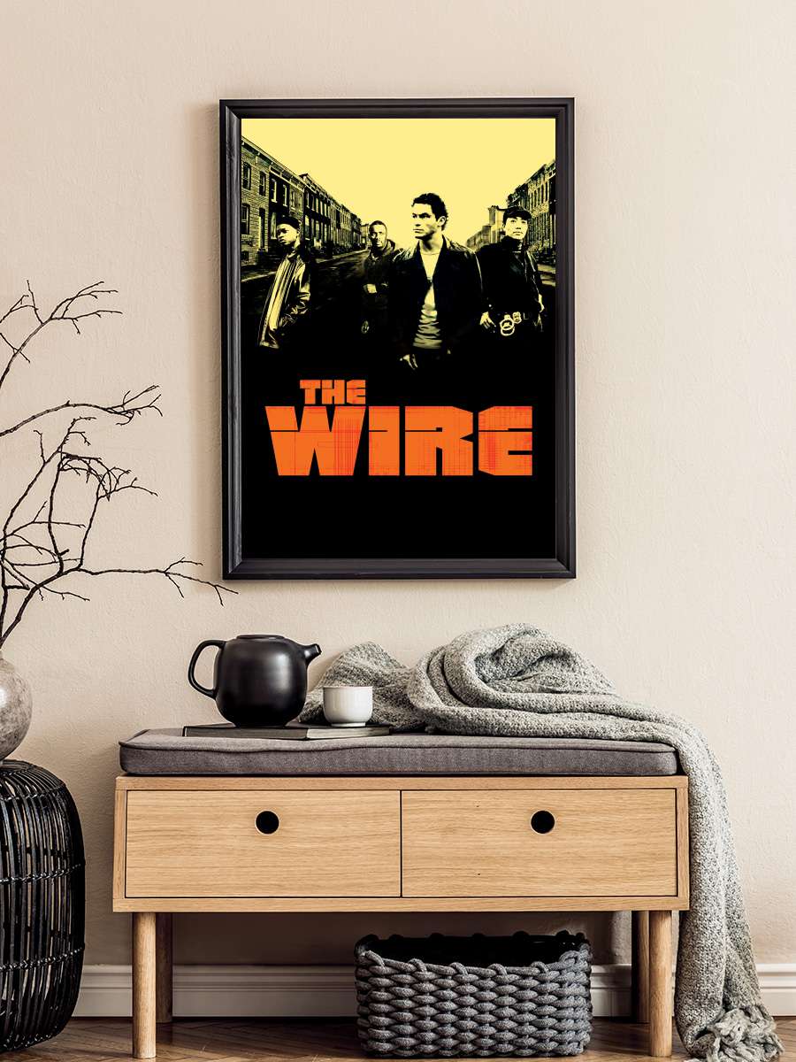 The Wire Dizi Tablo Siyah Çerçeveli Dizi Poster Duvar Tablo