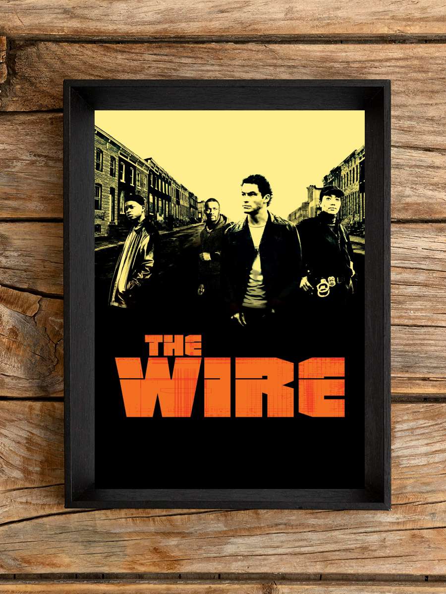 The Wire Dizi Tablo Siyah Çerçeveli Dizi Poster Duvar Tablo