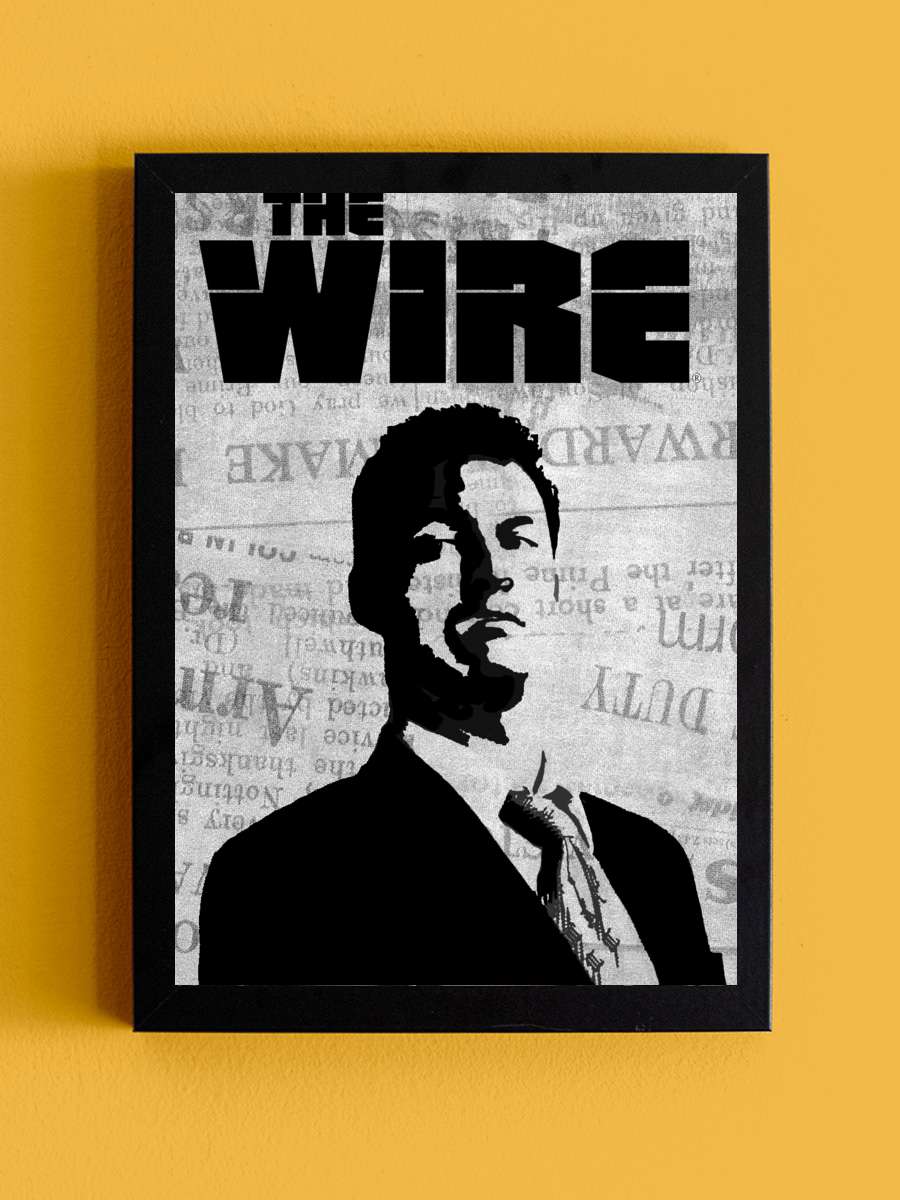 The Wire Dizi Tablo Siyah Çerçeveli Dizi Poster Duvar Tablo