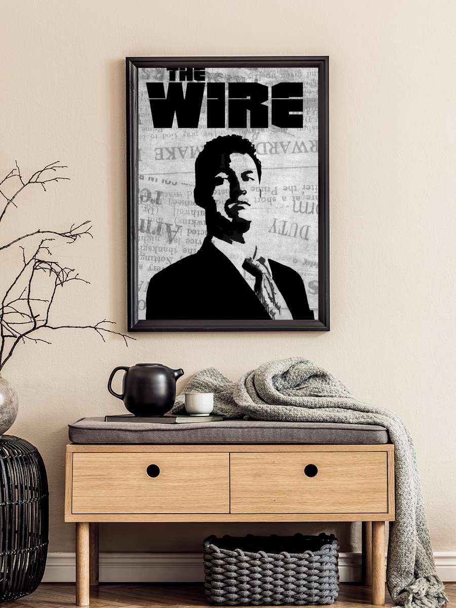 The Wire Dizi Tablo Siyah Çerçeveli Dizi Poster Duvar Tablo