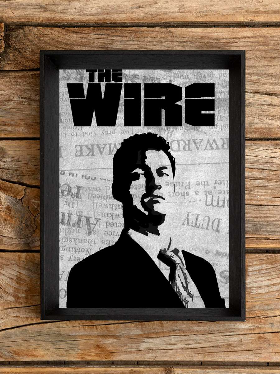 The Wire Dizi Tablo Siyah Çerçeveli Dizi Poster Duvar Tablo