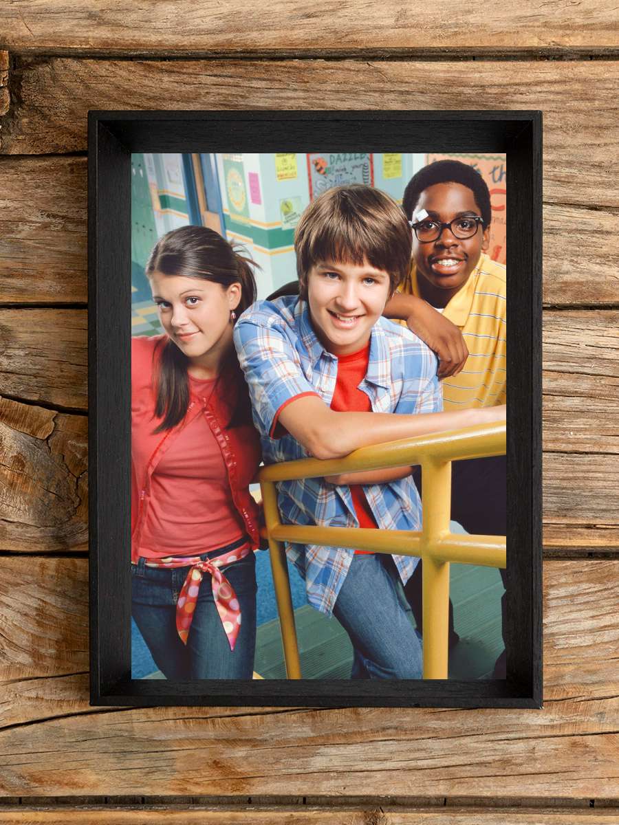 Ned's Declassified School Survival Guide Dizi Tablo Siyah Çerçeveli Dizi Poster Duvar Tablo