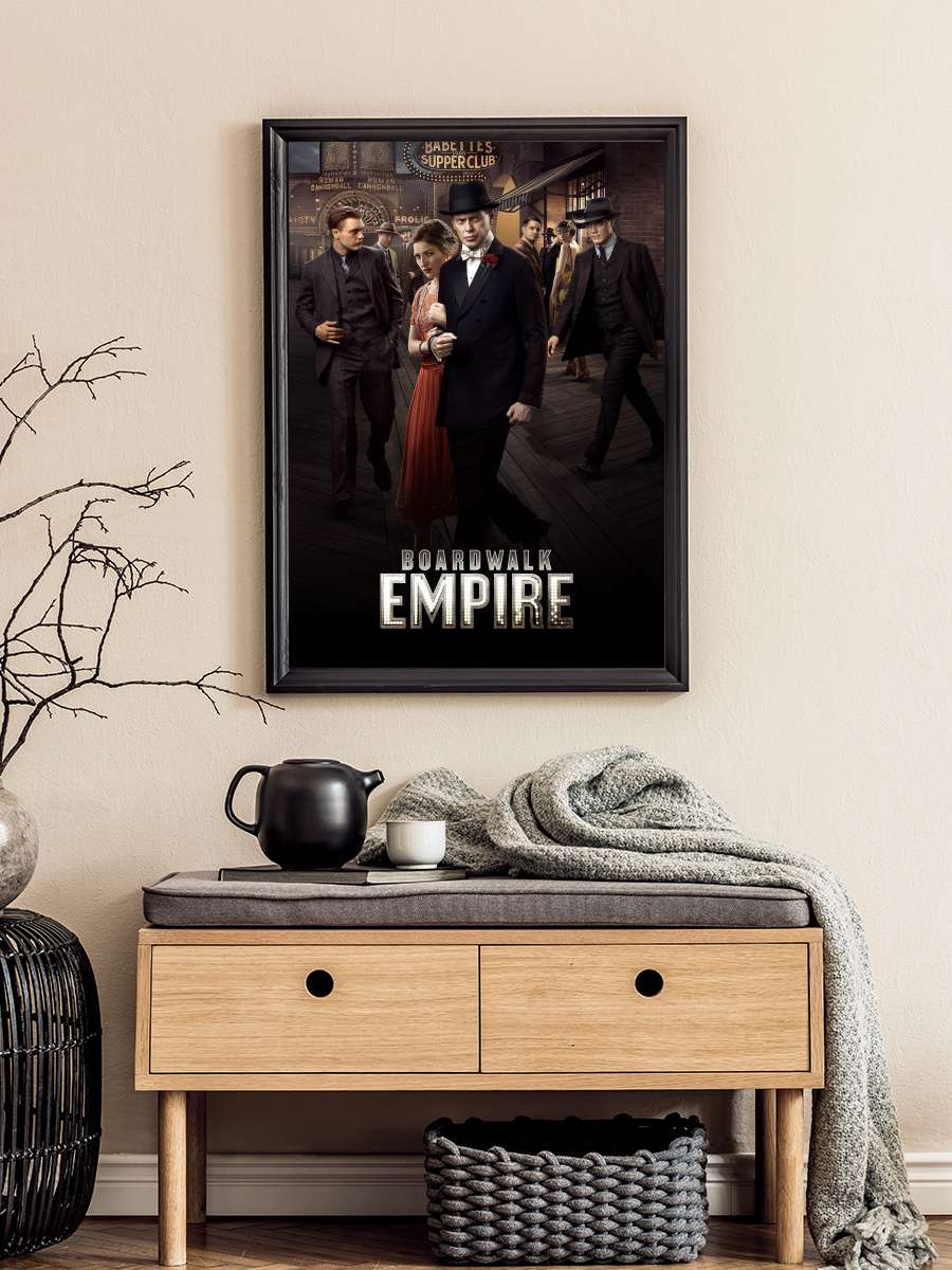 Boardwalk Empire Dizi Tablo Siyah Çerçeveli Dizi Poster Duvar Tablo