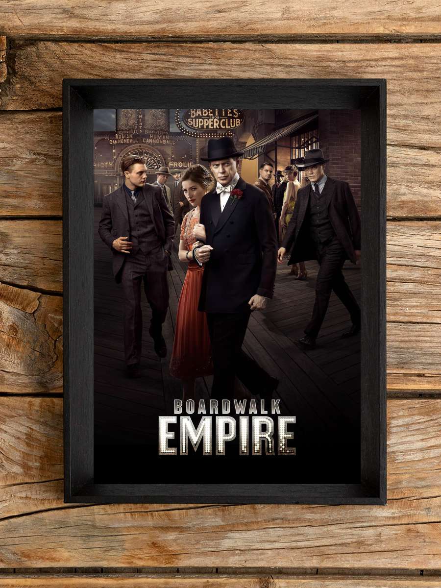 Boardwalk Empire Dizi Tablo Siyah Çerçeveli Dizi Poster Duvar Tablo