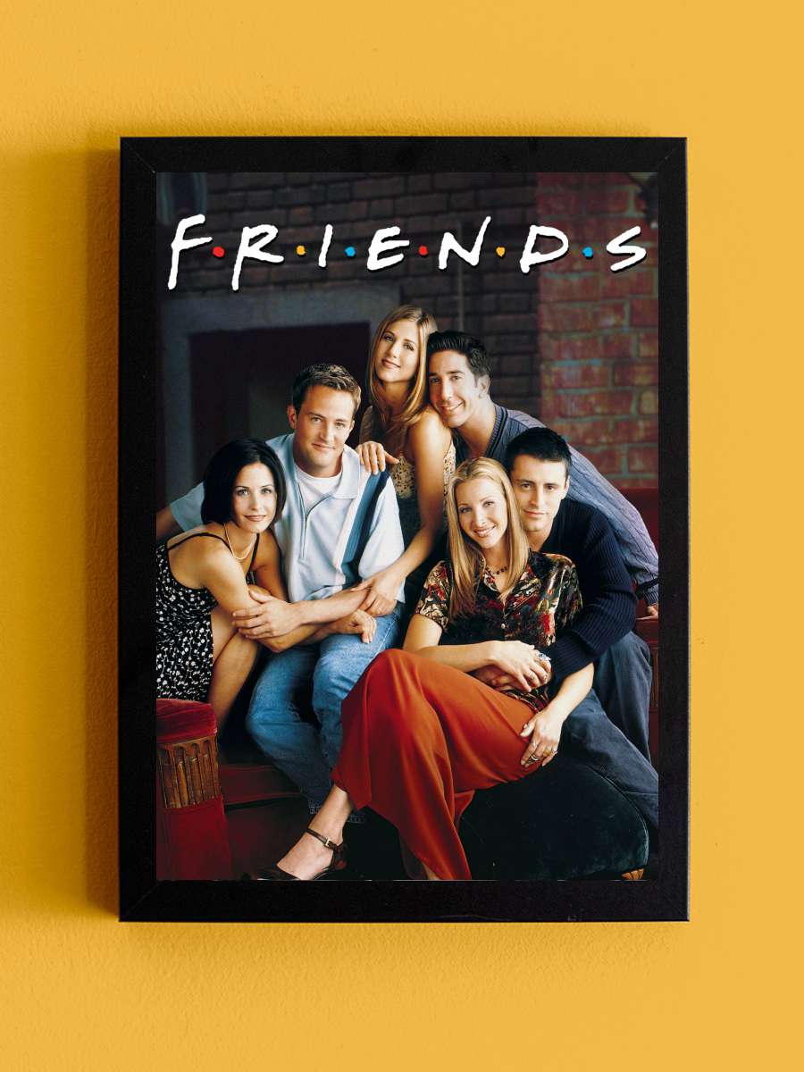 Friends Dizi Tablo Siyah Çerçeveli Dizi Poster Duvar Tablo