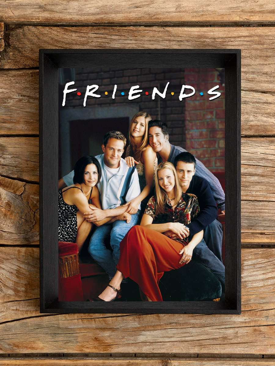 Friends Dizi Tablo Siyah Çerçeveli Dizi Poster Duvar Tablo