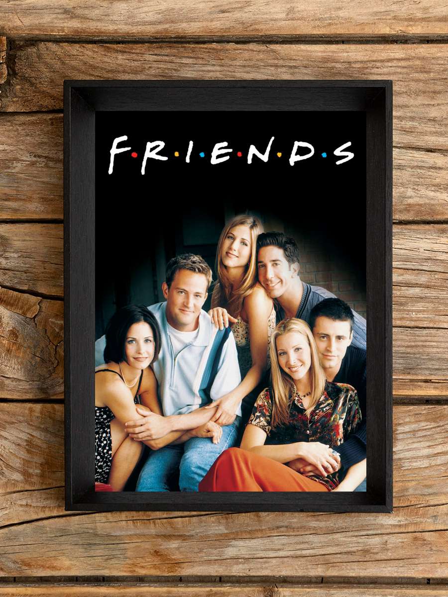 Friends Dizi Tablo Siyah Çerçeveli Dizi Poster Duvar Tablo