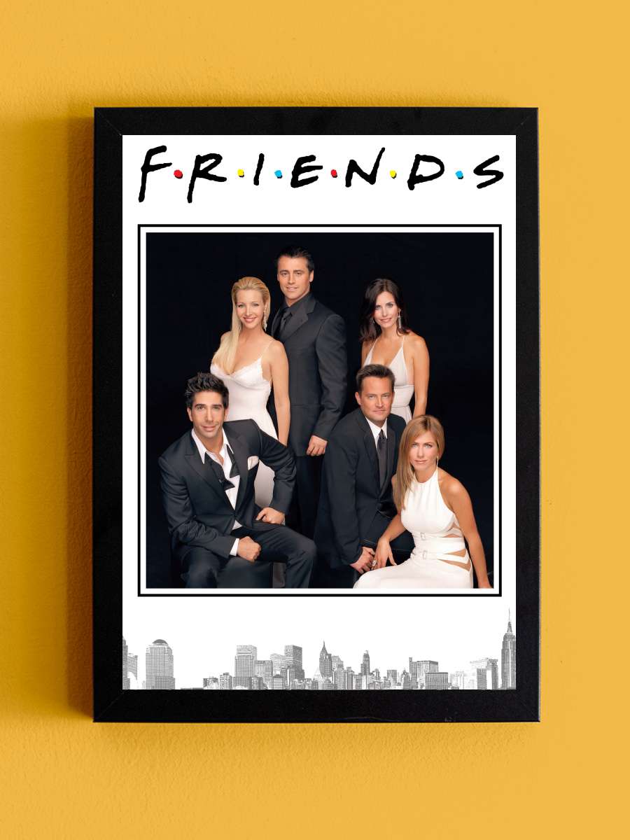 Friends Dizi Tablo Siyah Çerçeveli Dizi Poster Duvar Tablo