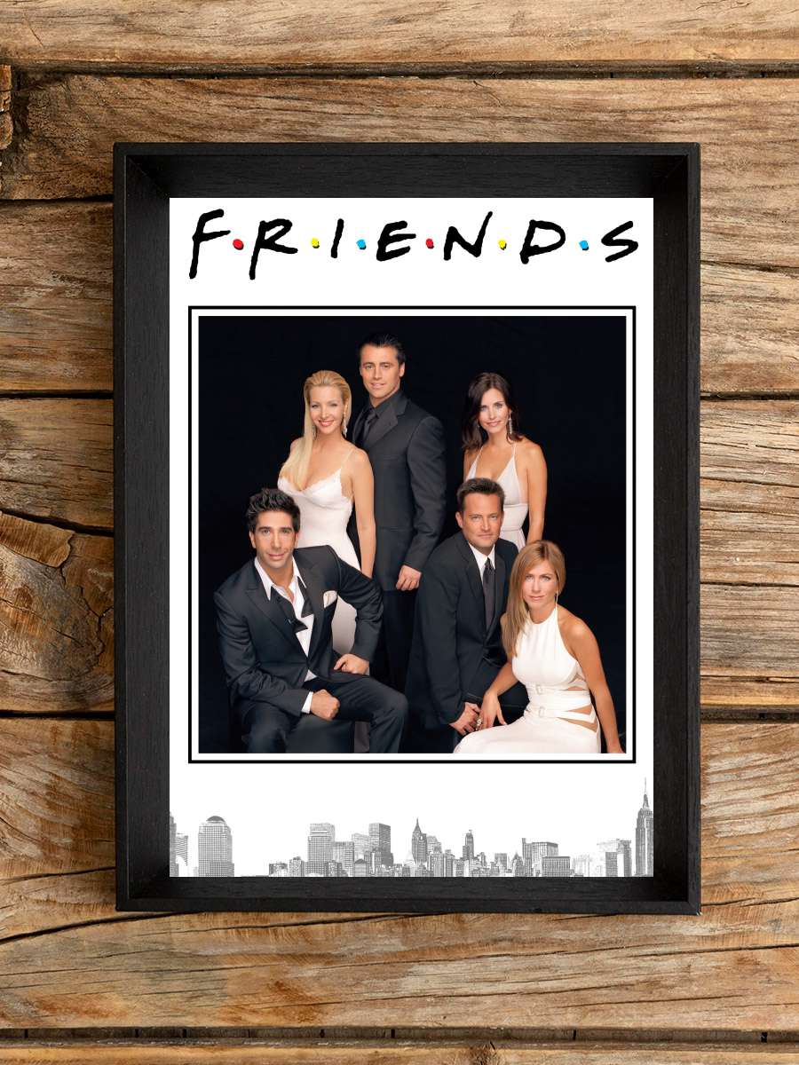 Friends Dizi Tablo Siyah Çerçeveli Dizi Poster Duvar Tablo