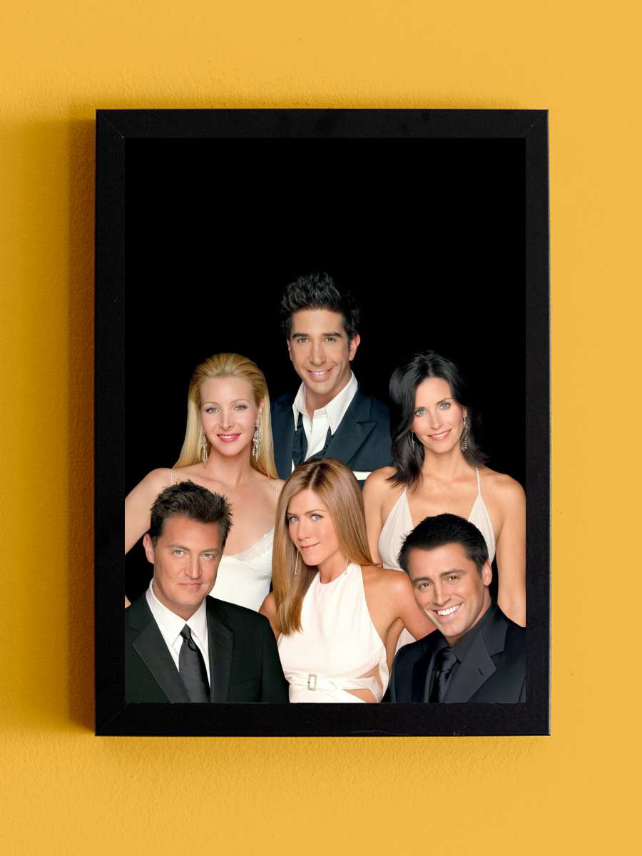 Friends Dizi Tablo Siyah Çerçeveli Dizi Poster Duvar Tablo