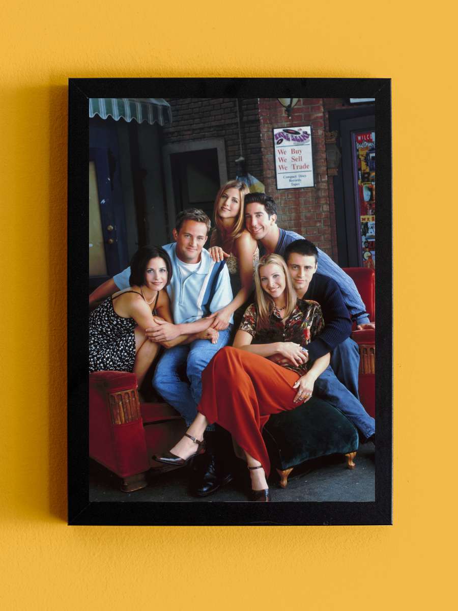 Friends Dizi Tablo Siyah Çerçeveli Dizi Poster Duvar Tablo