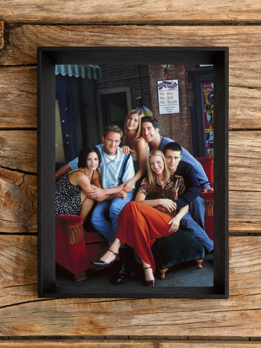 Friends Dizi Tablo Siyah Çerçeveli Dizi Poster Duvar Tablo