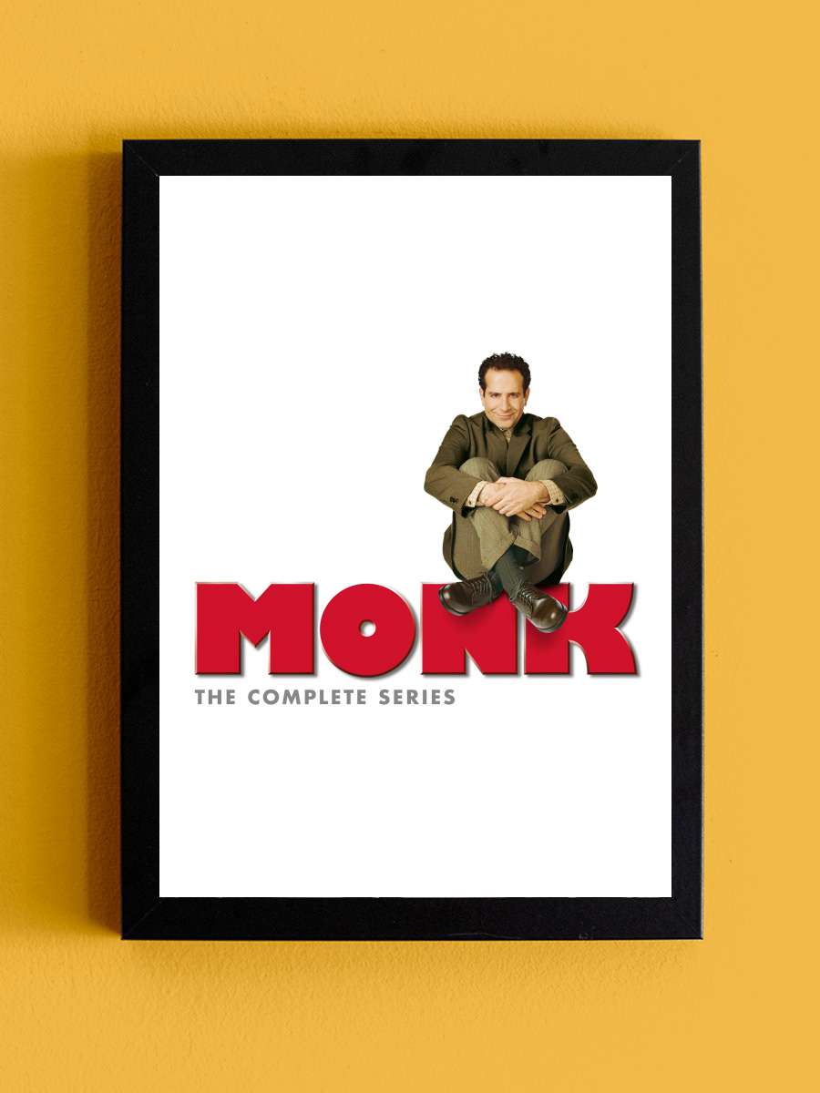 Monk Dizi Tablo Siyah Çerçeveli Dizi Poster Duvar Tablo