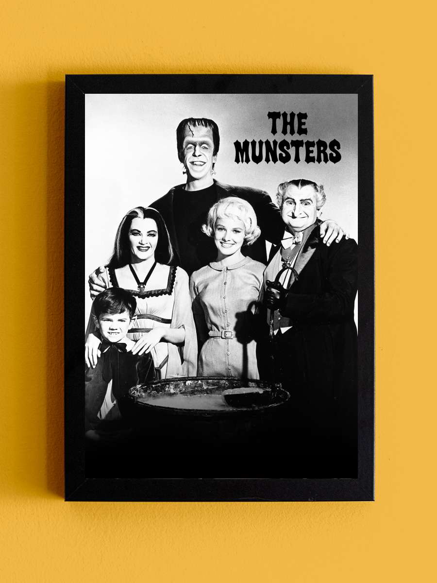 The Munsters Dizi Tablo Siyah Çerçeveli Dizi Poster Duvar Tablo