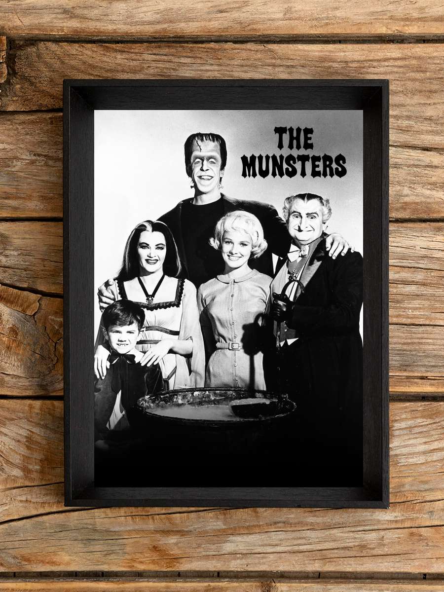 The Munsters Dizi Tablo Siyah Çerçeveli Dizi Poster Duvar Tablo