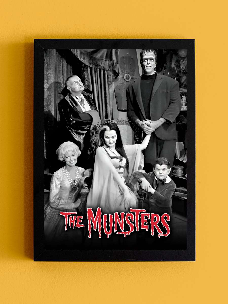 The Munsters Dizi Tablo Siyah Çerçeveli Dizi Poster Duvar Tablo