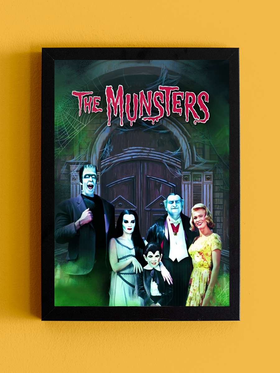 The Munsters Dizi Tablo Siyah Çerçeveli Dizi Poster Duvar Tablo