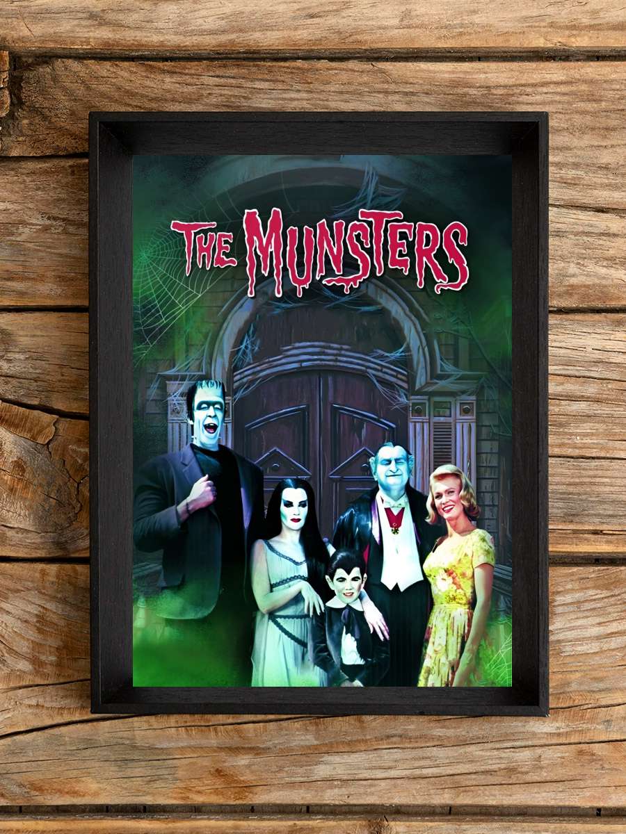 The Munsters Dizi Tablo Siyah Çerçeveli Dizi Poster Duvar Tablo