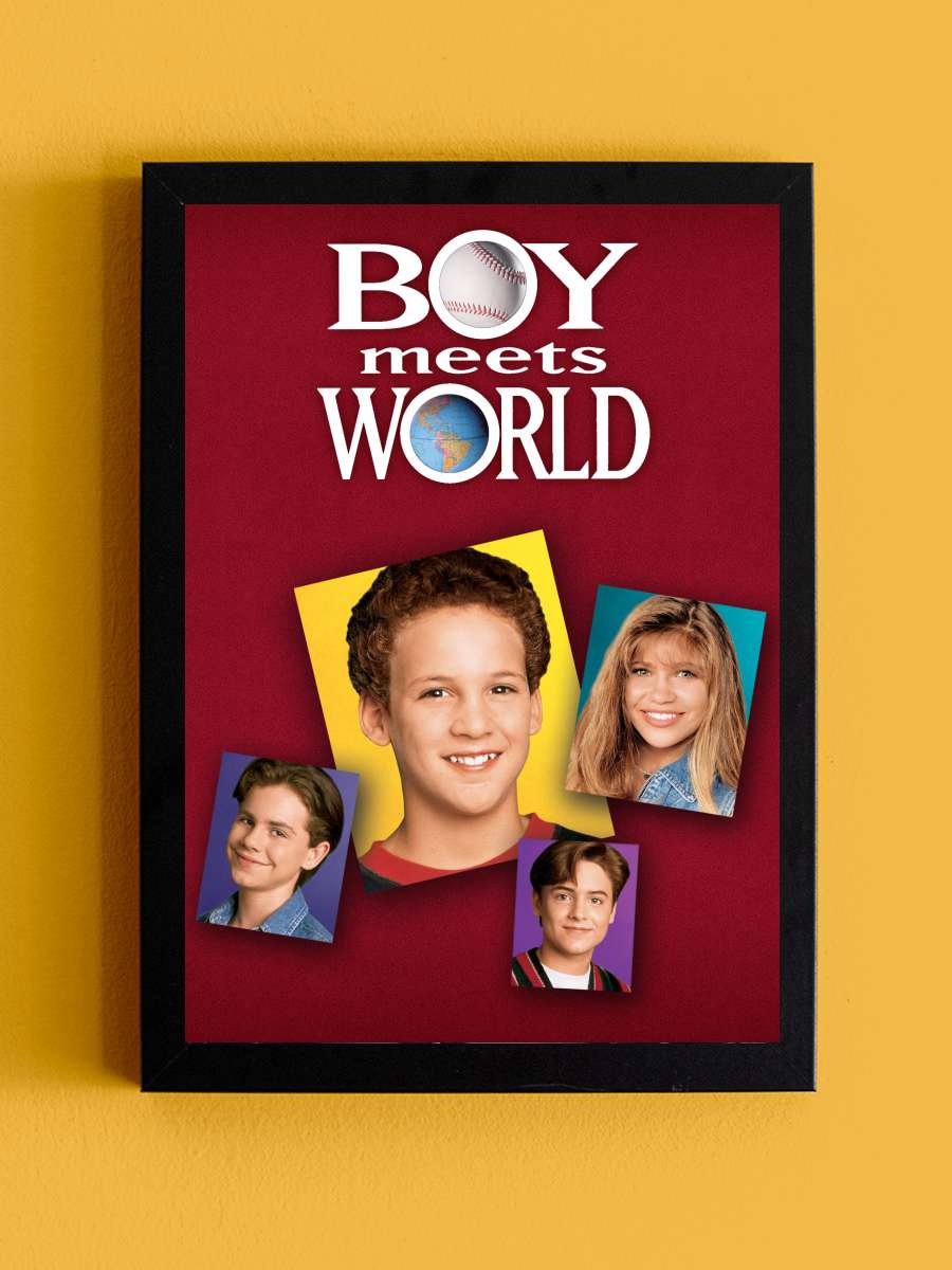 Boy Meets World Dizi Tablo Siyah Çerçeveli Dizi Poster Duvar Tablo