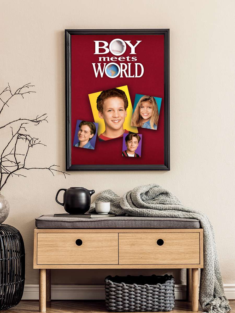 Boy Meets World Dizi Tablo Siyah Çerçeveli Dizi Poster Duvar Tablo