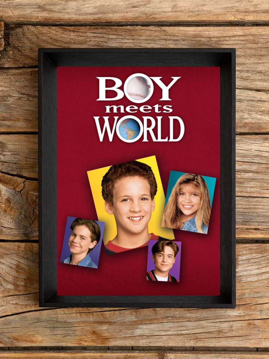 Boy Meets World Dizi Tablo Siyah Çerçeveli Dizi Poster Duvar Tablo