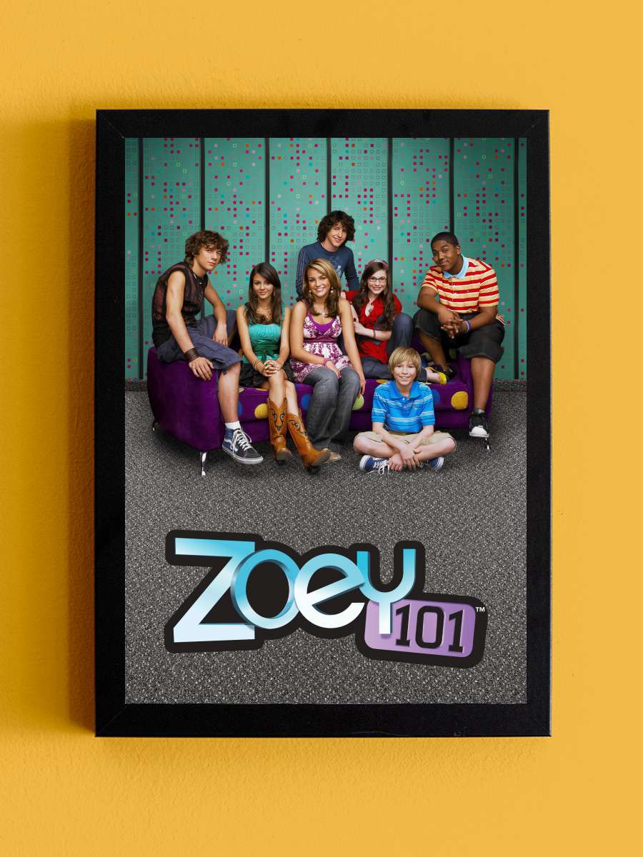 Zoey 101 Dizi Tablo Siyah Çerçeveli Dizi Poster Duvar Tablo