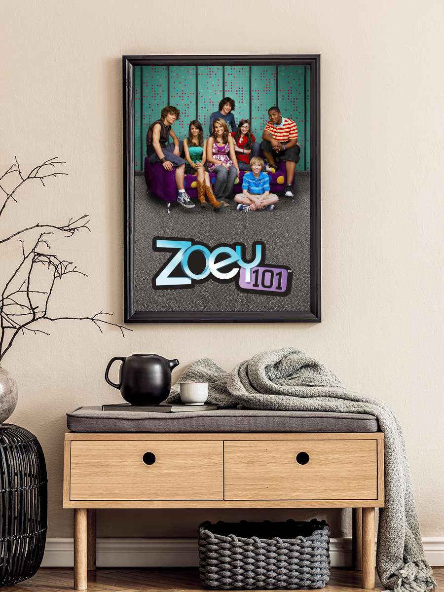 Zoey 101 Dizi Tablo Siyah Çerçeveli Dizi Poster Duvar Tablo