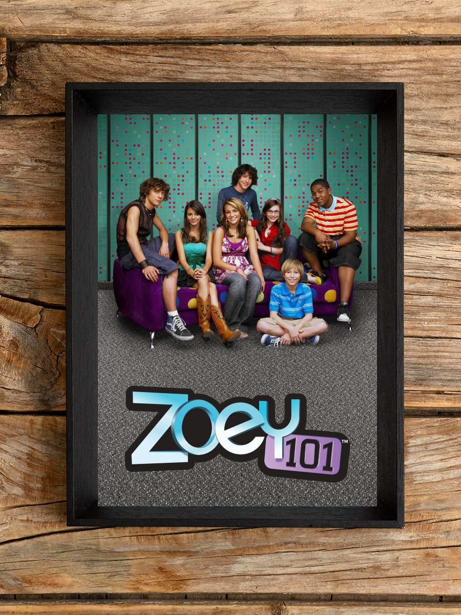 Zoey 101 Dizi Tablo Siyah Çerçeveli Dizi Poster Duvar Tablo