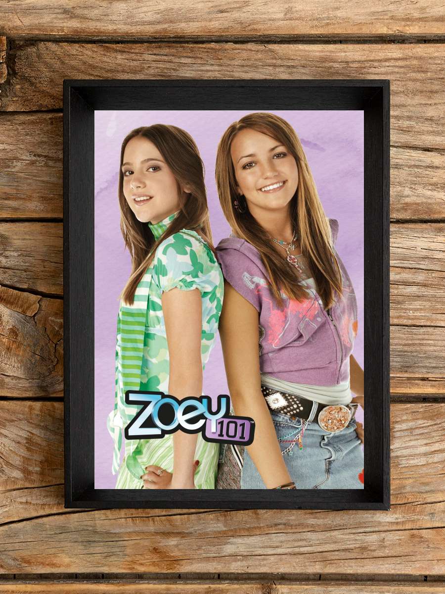 Zoey 101 Dizi Tablo Siyah Çerçeveli Dizi Poster Duvar Tablo