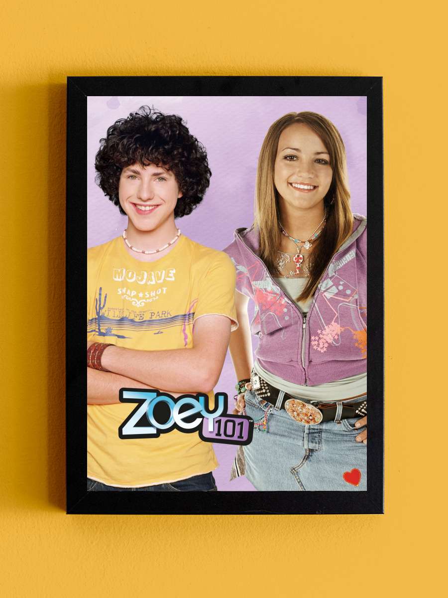 Zoey 101 Dizi Tablo Siyah Çerçeveli Dizi Poster Duvar Tablo