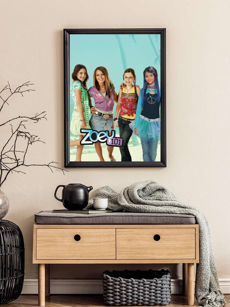 Zoey 101 Dizi Tablo Siyah Çerçeveli Dizi Poster Duvar Tablo