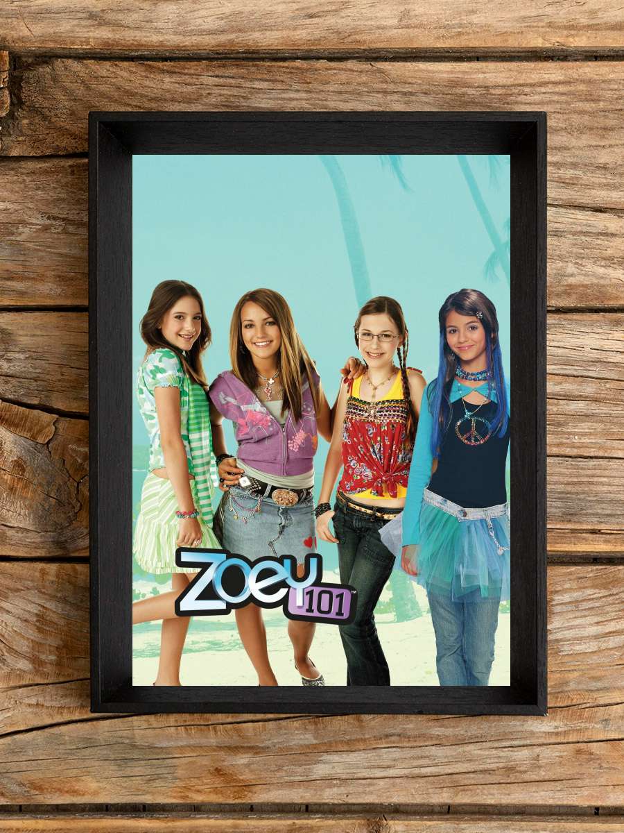 Zoey 101 Dizi Tablo Siyah Çerçeveli Dizi Poster Duvar Tablo