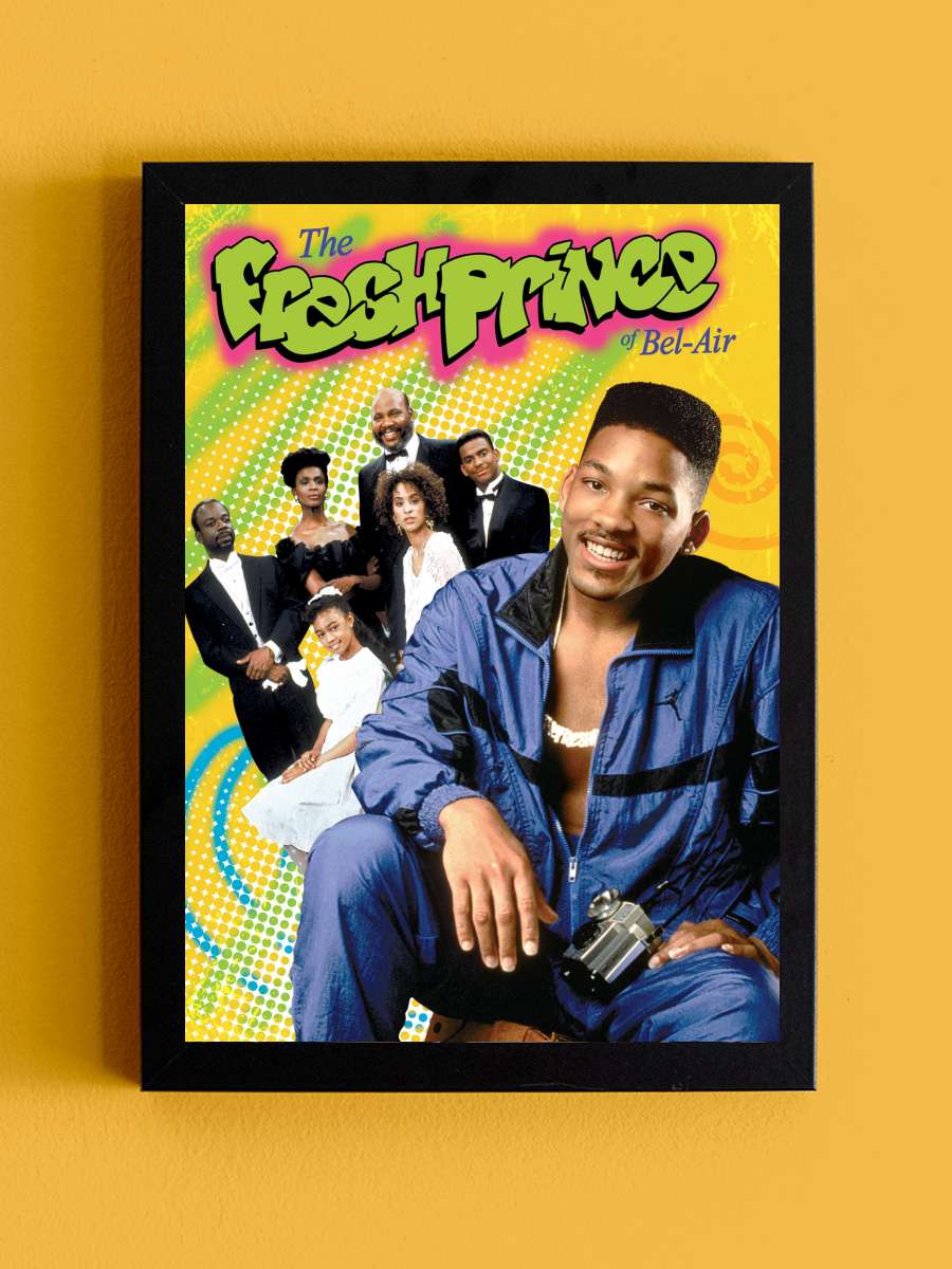 The Fresh Prince of Bel-Air Dizi Tablo Siyah Çerçeveli Dizi Poster Duvar Tablo