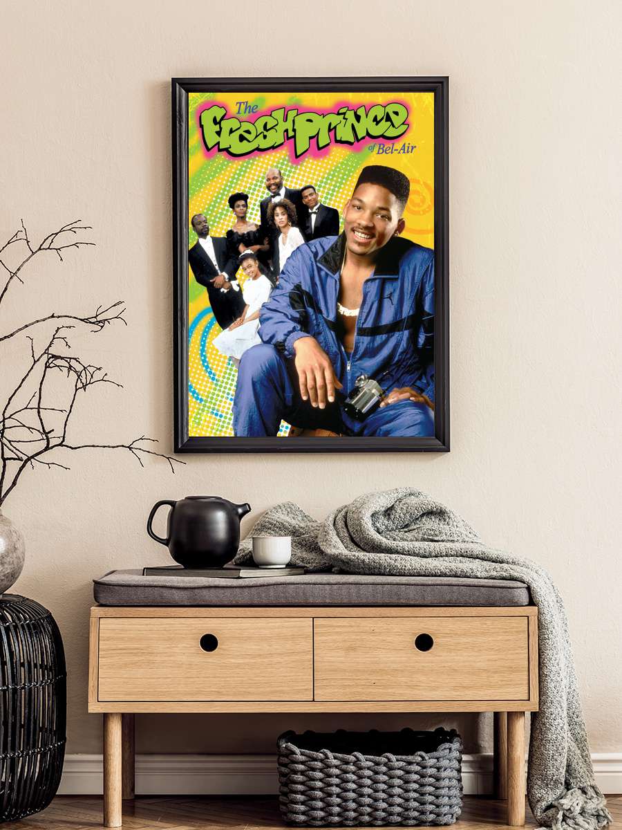 The Fresh Prince of Bel-Air Dizi Tablo Siyah Çerçeveli Dizi Poster Duvar Tablo